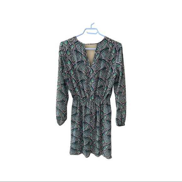 Mango green/black dress - Picture 2 of 6